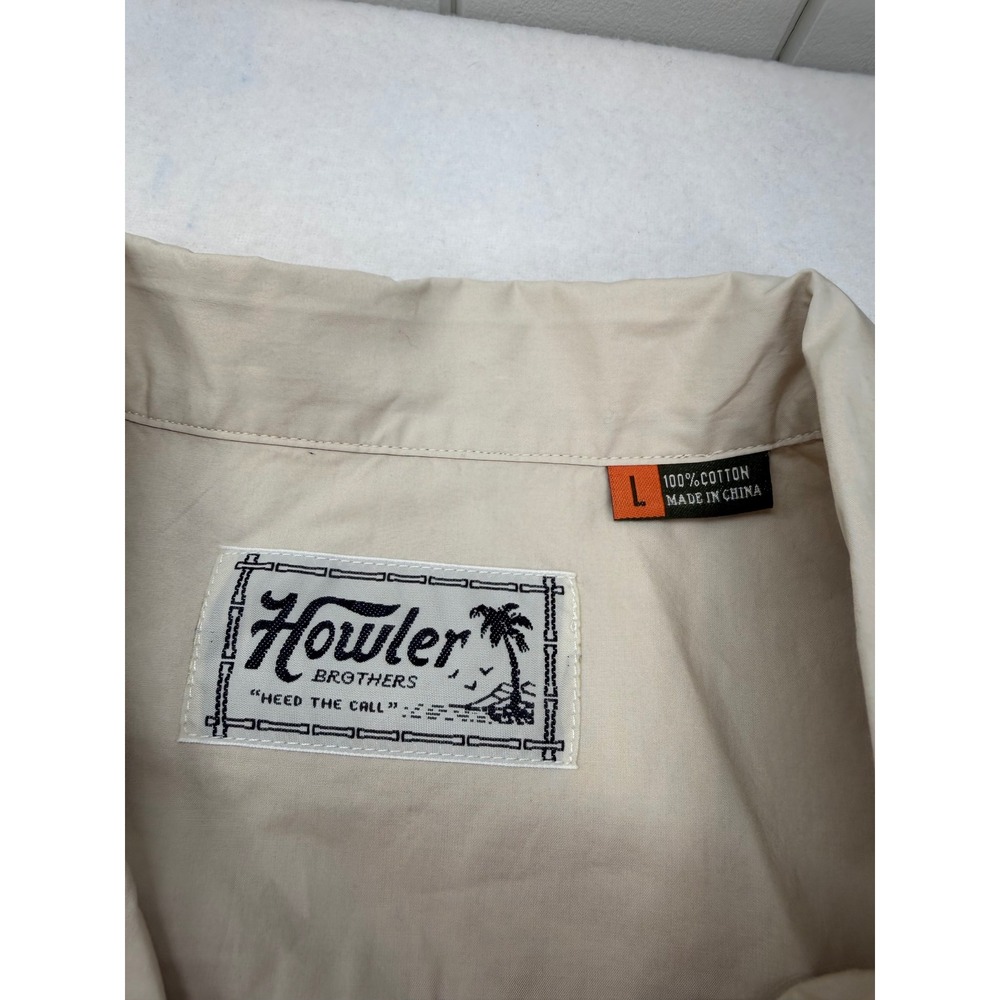Howler Brothers Shores Club Shirt Putty Size Large NWT ($99 Retail) - Picture 7 of 7